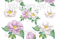 Flowers in purple and white Product Image 4