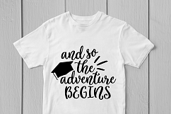 And So The Adventure BEGINS - Graduation SVG EPS DXF PNG Product Image 2