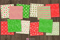 Shabby Christmas Digital Paper Product Image 2
