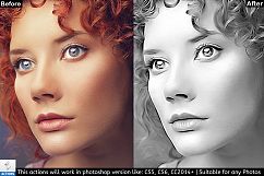 Black &amp; White Photo Painting Effect Product Image 3