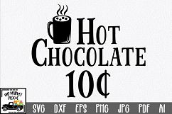 Christmas SVG Cut File - Hot Chocolate SVG DXF PNG EPS JPG Product Image 1