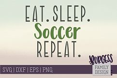 Eat Sleep Repeat sports bundle | SVG DXF EPS PNG Product Image 5