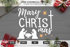 Mery ChrisTmas Jesus Christmas Design SVG EPS AI PNG DXF Product Image 1