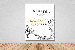 Inspirational quote for music lovers Product Image 1