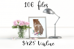 50 States Rustic Blank Files For Sublimation Product Image 3