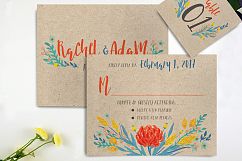 Summer Floral Wedding Invitation Suite Product Image 2