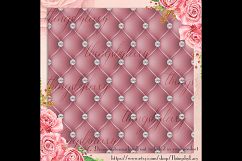 16 Seamless Diamond Upholstery Digital Papers, Quilt Leather Product Image 7