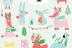Winter forest cartoon set Product Image 4