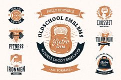 Retro Gym | Logo Templates Product Image 1