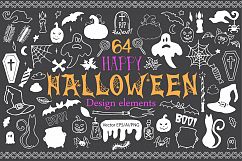 Halloween Doodle Vector clipart Product Image 1