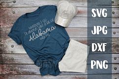 Wherever I go I'll take a bit of Alabama With me, SVG Product Image 1