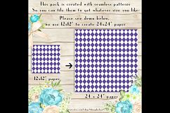 100 Seamless Argyle Digital Papers, Geometric Pattern Product Image 3