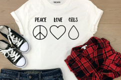 Peace Love Oils svg CUT FILE Essential oils svg Doterra svg Product Image 1