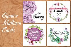 Square Multiuse Greeting Cards Product Image 1