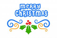 Merry Christmas SVG Cut File Product Image 1