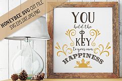 You Hold The Key To Your Own Happiness svg Product Image 1