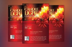Christmas Candle Light Flyer Poster Template Product Image 2