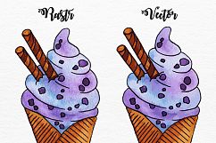 20 Watercolor Ice Creams Product Image 8