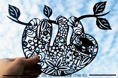 Sloth paper cut SVG / DXF / EPS files Product Image 2