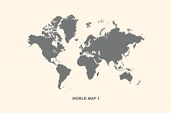 Set world maps. Dotted &amp; silhouette Product Image 2
