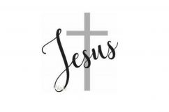 Jesus Cross svg CUT file Jesus Christ is risen Christian svg Product Image 1