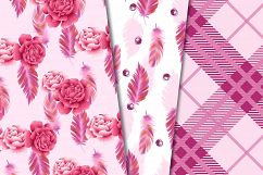 Flamingo digital paper Product Image 3
