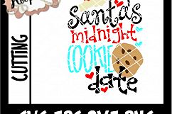 Santa&#039;s Midnight Cookie Date- Christmas SVG Product Image 2