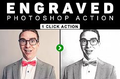 Engraved Photoshop Action Product Image 4