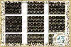 18 Digital Papers - Black and Gold Glitter - Mermaid Scale Tail Digital Paper, Texture of Mermaids Scales  : JPEG files 12X12 INCH each Product Image 2