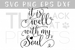 It is well with my soul SVG DXF PNG Product Image 1