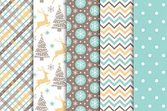 Christmas Digital Paper Pack / Backgrounds / Scrapbooking / Patterns / Printables / Card Making Product Image 2