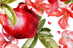 Beautiful watercolor pomegranates Product Image 3