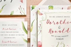 Foliage Illustration Wedding Invitation Suite Product Image 4