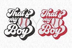 Thats My Boy Baseball Stitches Heart SVG PNG DXF EPS files Product Image 1