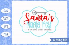 Santa's Magic Key Christmas SVG Files Product Image 1