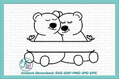 Couple bear split Valentine Love monogram svg dxf cut print Product Image 3