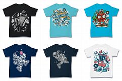  Cartoon Vector #2 Tshirt Design Bundle Product Image 6