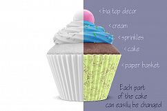 Cupcake mockup. Product place. PSD object mockup. Product Image 3