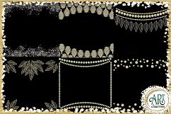 Champagne Ivory Gold Seamless Digital Papers,Border,Overlay Product Image 6