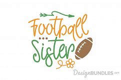 Football Sister SVG File Product Image 1