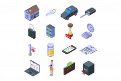 Rent icon, isometric style Product Image 1