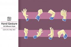 Cartoon Hand Gesture Vector - EPS CDR PDF PNG Product Image 1