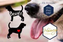 Beagle SVG PNG DXF Dog Breed Lover Cut File Clipart Decal Product Image 1