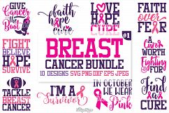 Breast Cancer SVG Bundle, Cancer Awareness, Ribbon, Designs Product Image 1