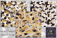 Geometric Marble Digital Papers, Geometric Backgrounds Product Image 4
