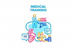 Medical Training Vector Concept Color Illustration Product Image 1