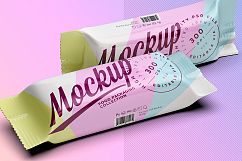 Two Glossy Snack Bars 50g Mockup Product Image 3