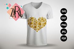Heart svg DXF pdf jpg PNG - Cutting Files - Wall art - Clip Art  Product Image 4