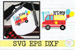 First Birthday Firetruck Product Image 1