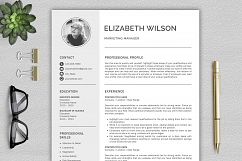 Creative Resume Template, CV Template, Resume Template for Word with Cover Letter Product Image 1